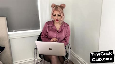 CFNM Babe With Glasses Mocking Pictures Of Tiny Cock Losers