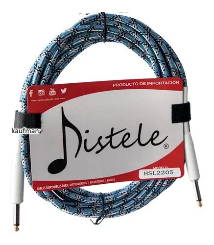 Cable Distele M Para Guitarra O Bajo Forrado En Tela