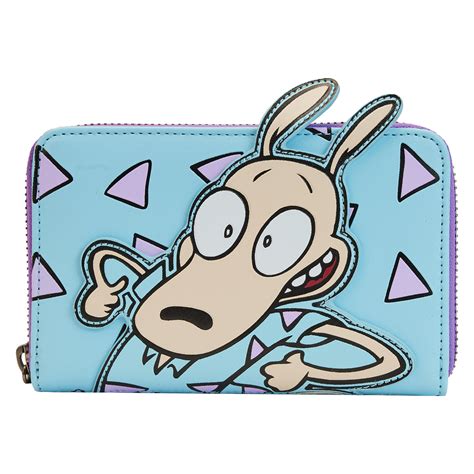 Nickelodeon Loungefly Wallet - Rockos Modern Life Zip Around Wallet