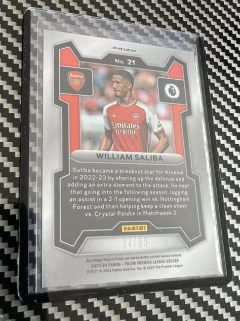 Panini Prizm Epl William Saliba Blue Breakaway Eur