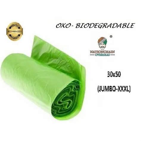 Green Oxo Biodegradable Garbage Bag Roll 30x50inch At Rs 35 Roll In Jaipur