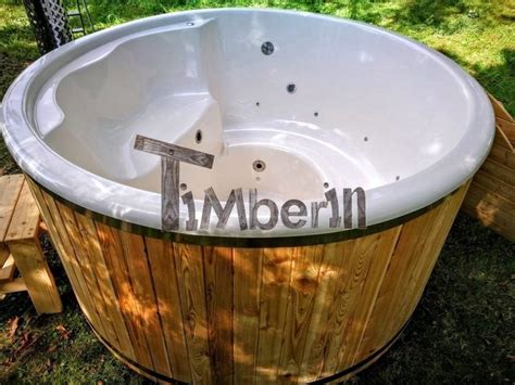 Hot Tub Pot Badefass Mit Sprudel Massaged Sen Timberin