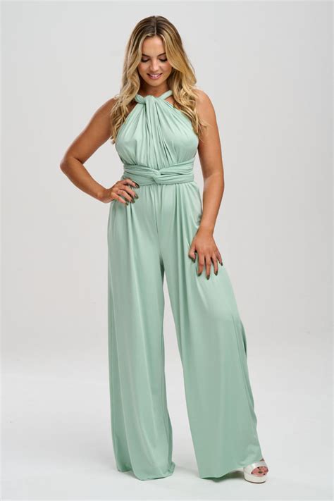 Emily Rose Mint Green Multiway Bridesmaid Jumpsuit Bridesmaids