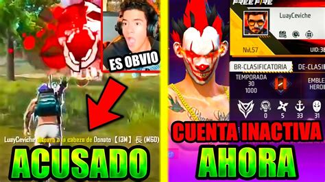 EXPONIENDO LAS CUENTAS BANEADAS DE YOUTUBERS DE FREE FIRE YouTube