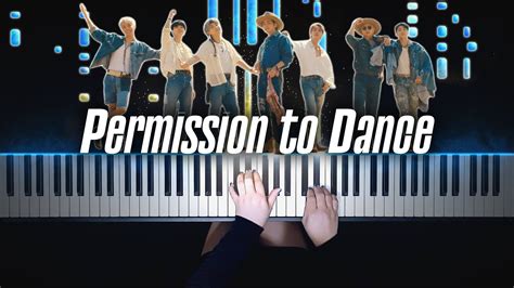 دانلود ورژن پیانوی آهنگ Permission To Dance از BTS آموزش