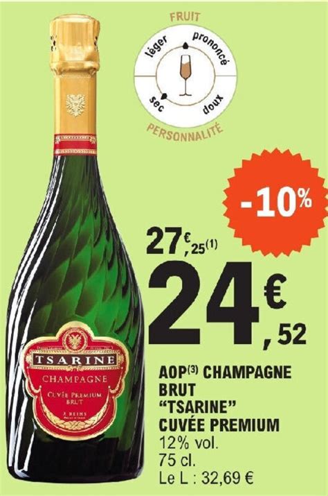 Promo Aop Champagne Brut Tsarine Cuv E Premium Vol Chez E