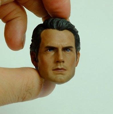 Custom Scale Henry Cavill Head Sculpt Clark Man Of Steel For Hot Toys Body