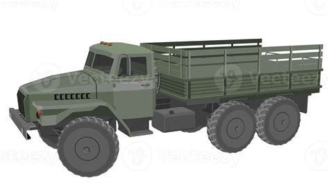 Army Truck High Quality 3d Render 21105930 Png