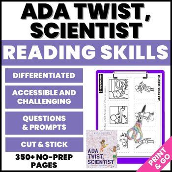 Ada Twist, Scientist Activities - Reading Comprehension Activities