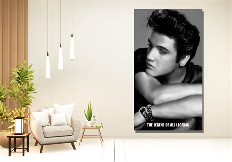 Elvis Presley Canvas Wall Art Elvis Presley Poster Print Etsy