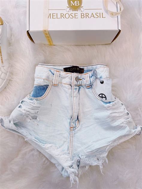 SHORT DESTROYED CARLA LADY ROCK HOT PANTS JEANS CLARO Hot Pants Fashion Clothes
