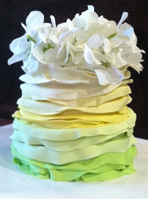 Ruffle Cake Decorated Cake By Sassy1021 Cakesdecor