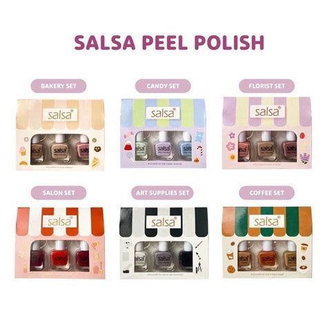 Jual Salsa Kutek Peel Polish Salsa Nail Polish Peel Off Ml Salsa Nail Polish Nude Series