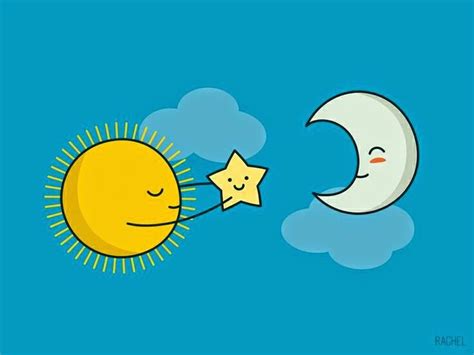 El Sol A La Luna Cute Doodle Art Cute Doodles Cute Illustration