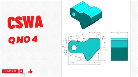 Solidworks Cswa Sample Exam Exercise 4 Youtube