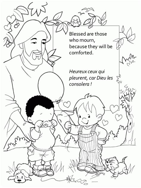 Beatitudes Coloring Pages