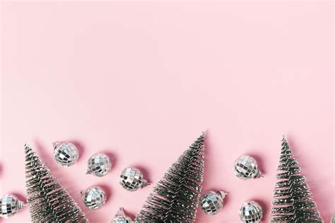 Christmas Pink Tree Wallpapers Wallpaper Cave