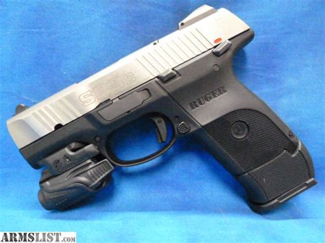 Armslist For Sale Ruger Sr9c 9mm Stainless Pistol With Crimson Trace