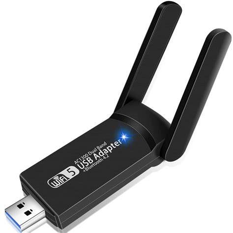 Buy Auscoumer Usb Wifi Bluetooth Adapter 1300mbps Dual Band 245ghz Wireless Network External