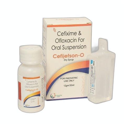 Syrup Cefixime Ofloxacin Oral Suspension For Clinical Packaging Size