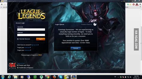 League Of Legends Beta Login Queue 9GAG