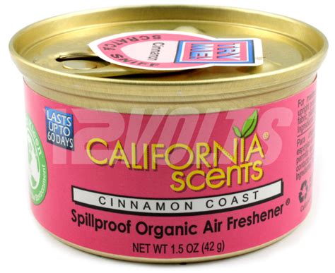 California Scents Organic Spill Proof Air Freshener Cinnamon Coast