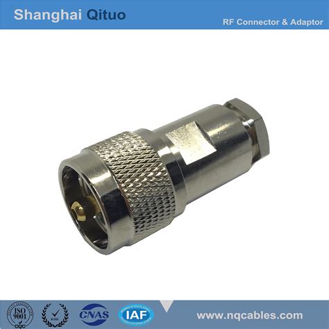 Rf Connector Uhf Sl16 Straight Male Plug For Rg58 Cable Uhfsl16 J5 Clamp Rf Connectorrf