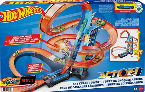 Hot Wheels Sky Crash Tower Track Set Toys R Us Canada