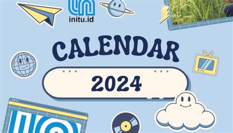 Download Template Kalender Baru 2024 Lengkap File Pdf Png Siap Cetak