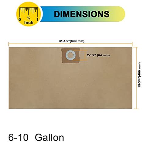 Spacetent Pack High Efficiency Replacement Filter Bags For Dewalt