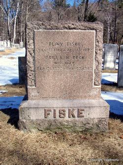 Pliny Fiske M Morial Find A Grave