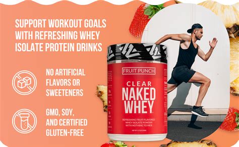 Amazon Naked Nutrition Clear Naked Whey Protein Isolate Fruit Punch Iso Protein Powder