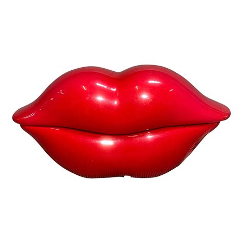 Vintage Retro Hot Red Lips Telephone | Chairish