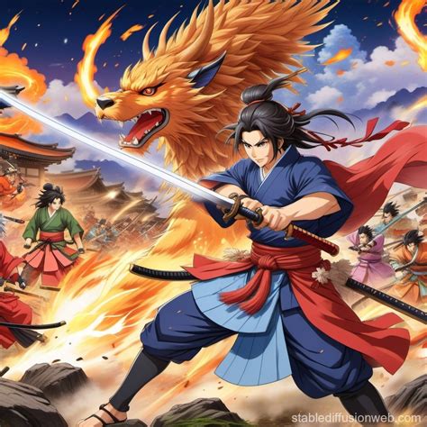 Edo Period Epic Battle Drama Stable Diffusion Online