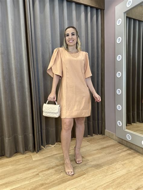 VESTIDO TULIPA NUDE