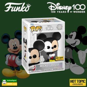 Disney Mickey Mouse Funko Pop Split Color Hot Topic Exclu