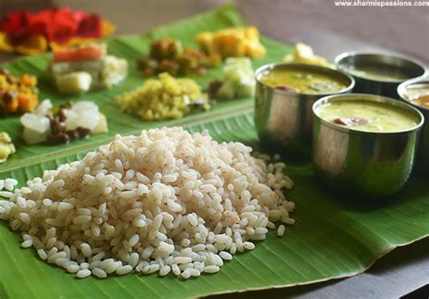 Kerala Onam Sadya Recipes Onam Sadhya Lunch Menu Sharmis Passions