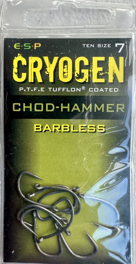 Cryogen Chod Hammer Barbless Size Quanity Per Pack