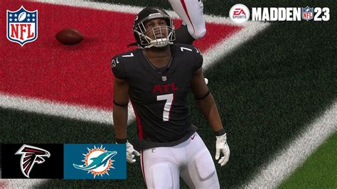 Madden Bijan Robinson Falcons Vs Dolphins Simulation Madden