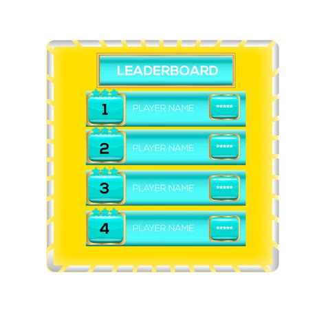 Card Game Template With Buttons Illustration 18930157 Png