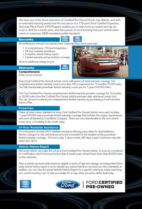 What Makes a Ford Car Certified Pre-Owned? | Gwinnett Place Ford