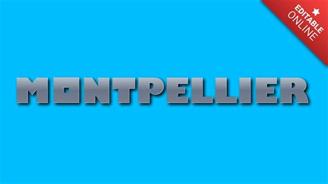 Montpellier Text Effect Generator