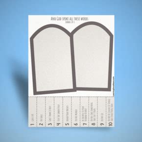 Moses 10 Commandments Craft – Learning Good News