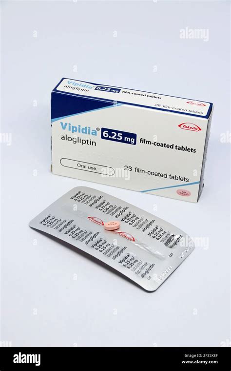 Photo Of Box Of Alogliptin 125mg Tablets Stock Photo Alamy