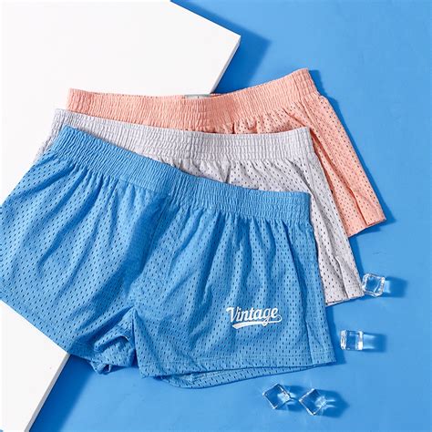 Sexy Men Ice Silk Boxers Man Mesh Cuecas Sleepwear Underwear Shorts Homewear Male Gay Penis