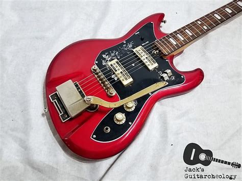 Teisco Del Rey Et 220 Spectrum Mij Offset Electric Guitar 1960s Candy