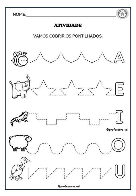 Tarefinhas De Cobrir - Atividade De Cobrir Pontilhados