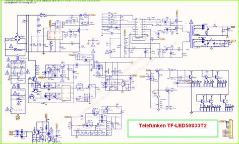 Telefunken TF-LED50S33T2 схема источника питания