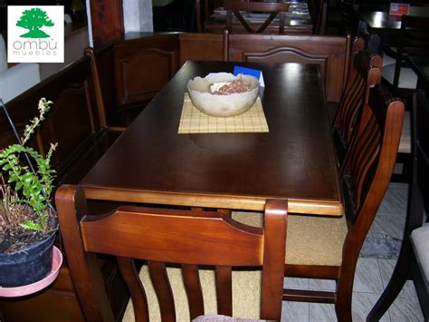Comedor Esquinero En Madera A Medida Ombú Muebles Uruguay