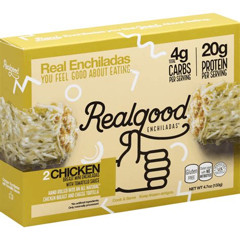 Realgood Enchiladas Enchiladas Chicken Breast Mini Frozen Foods